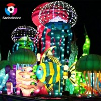 Outdoor Chinese Fabric Silk Lantern Festival