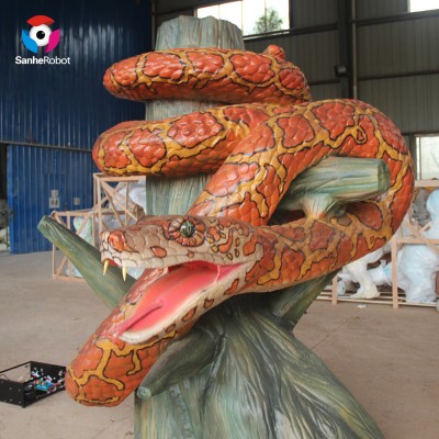 Outdoor Decoration Simulation Animatronic Snake Live Animals