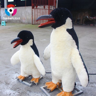 theme park decoration fiberglass animal Penguin sculpture